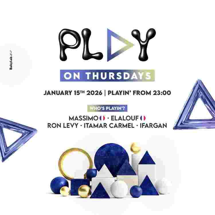 Event image PLAY TLV // MAINSTREAM NIGHT // 15.1